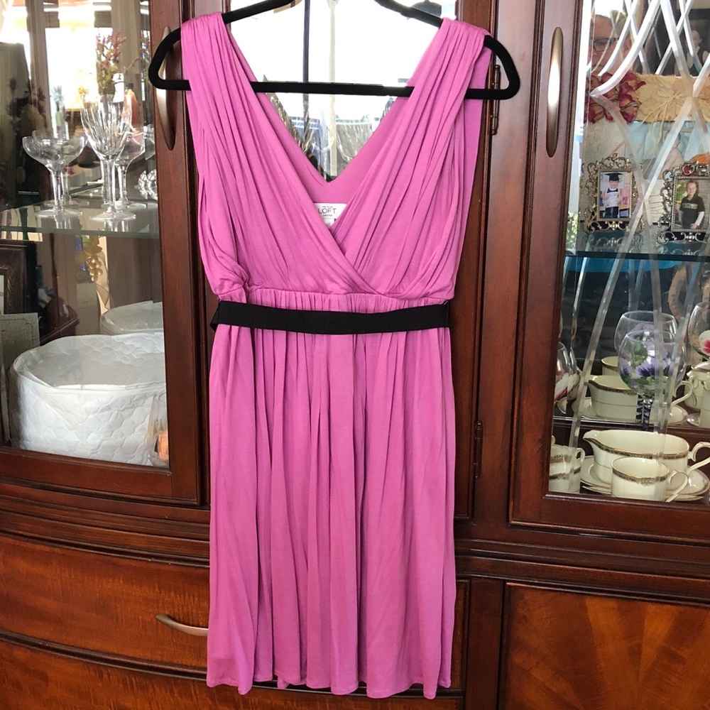 Ann Taylor Pink Midi Dress